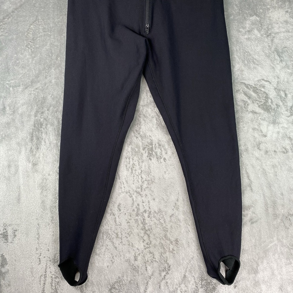 SIMMS Bibs Mens Sz XL Black Fleece Midlayer Fly Fishing Under Wader Base Stirrup - Picture 2 of 16